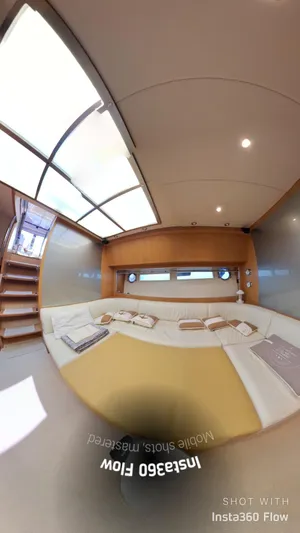Vida II Yacht Photos Pics Interior of 2007 Riva 68 Ego yacht, featuring a cozy cabin with modern design.