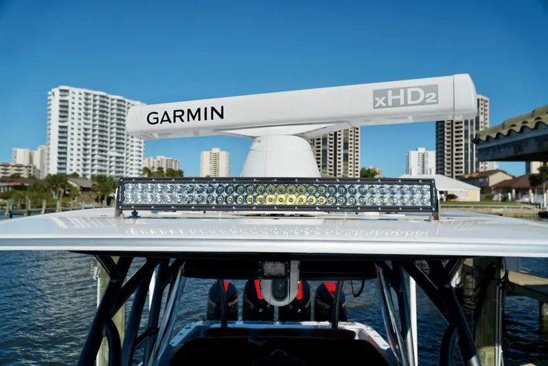  Yacht Photos Pics 2021 Nor-Tech 392 Superfish with Garmin xHD2 radar and LED light bar.