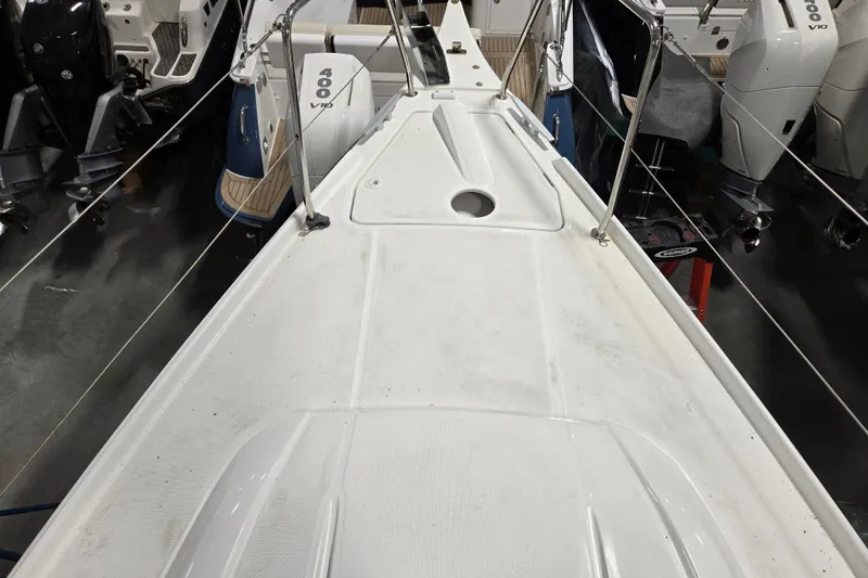 Mahalo Yacht Photos Pics 2021 Beneteau Oceanis 30.1 yacht deck, showcasing sleek design and modern features.