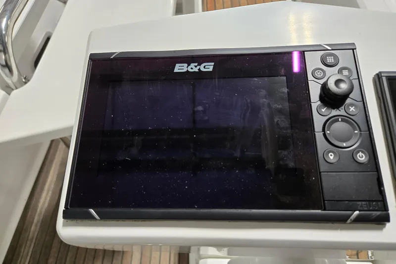 Mahalo Yacht Photos Pics B&G navigation system on 2021 Beneteau Oceanis 30.1 yacht dashboard.