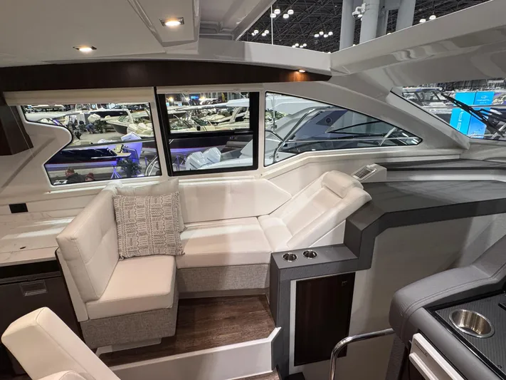2024 Cruisers 42 Cantius Yacht Photos Pics 2024 Cruisers Yachts 42 Cantius interior with elegant seating and modern design.