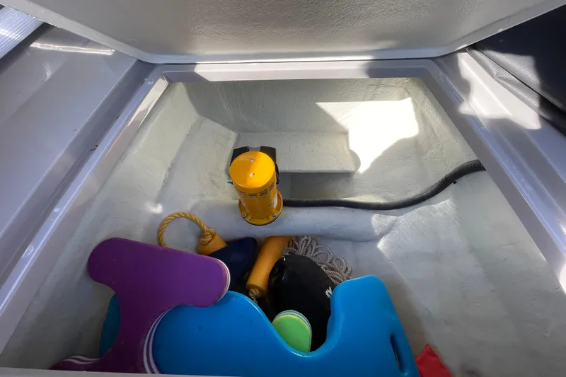 Yacht Photos Pics Storage compartment of 2023 Skipper-BSK BSK 38 boat with equipment and accessories.