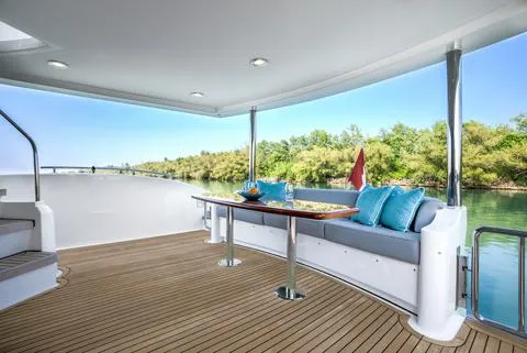 Family Tradition II Yacht Photos Pics Aft Deck