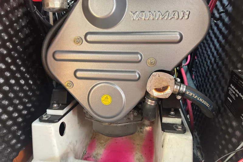  Yacht Photos Pics Yanmar engine in a 2007 Beneteau Oceanis Clipper 373 sailboat, featuring Trident-Flex hose.