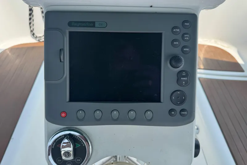  Yacht Photos Pics Raymarine navigation system on 2007 Beneteau Oceanis Clipper 373 yacht.