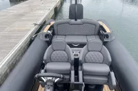 Luxurious 2022 Ribeye A811 boat interior with plush seating and modern design.