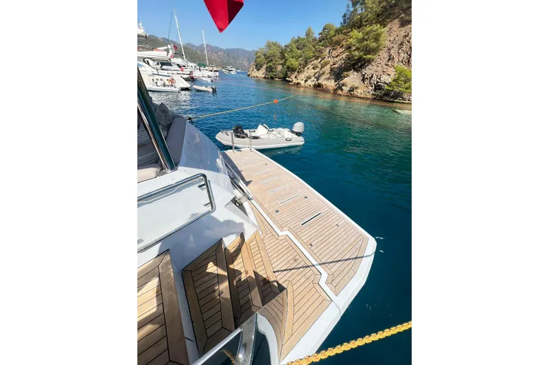  Yacht Photos Pics Luxury Numarine 78 yacht docked in scenic marina, 2010 model.