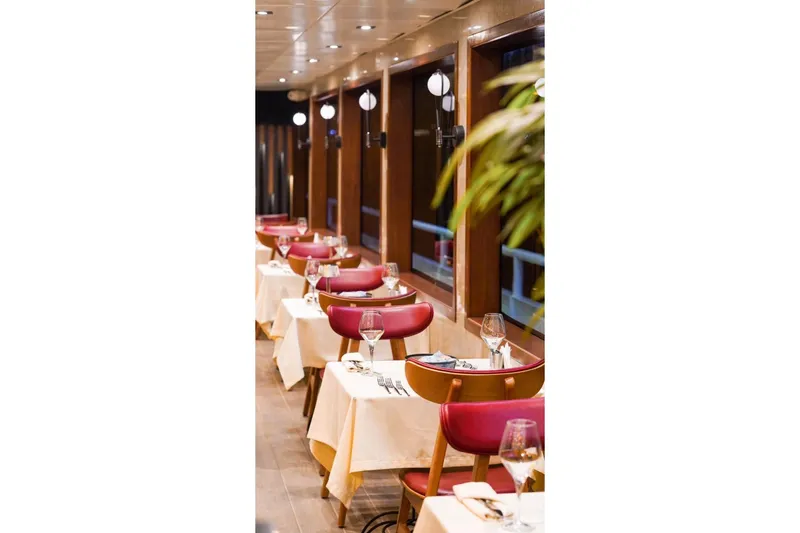  Yacht Photos Pics Luxurious dining area on a 2012 Turkish Boat Yard 49m yacht.