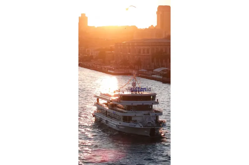  Yacht Photos Pics Luxurious 49m yacht by Turkish Boat Yard, 2012, cruising at sunset.