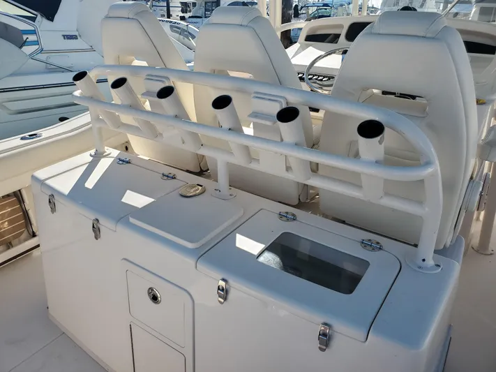  Yacht Photos Pics 2017 Grady-White Canyon 336 boat with rod holders and storage.