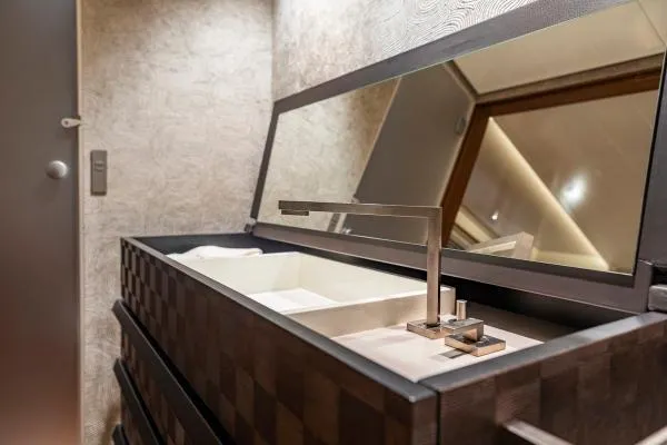 Canova Yacht Photos Pics Luxurious bathroom sink in 2019 Baltic Light Displacement Sailing Yacht.