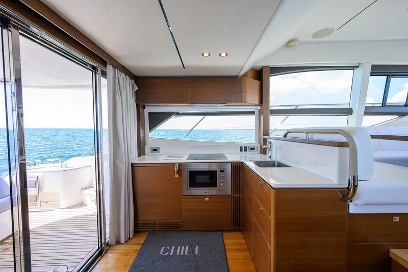 Chill Yacht Photos Pics Princess F49 Chill- Galley/Salon