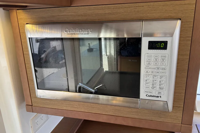  Yacht Photos Pics Cuisinart convection microwave oven in a Lagoon 450 yacht kitchen, 2019 model.