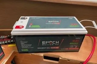  Yacht Photos Pics Epoch battery in a Lagoon 450 yacht, 2019 model, essential series, 460Ah capacity.
