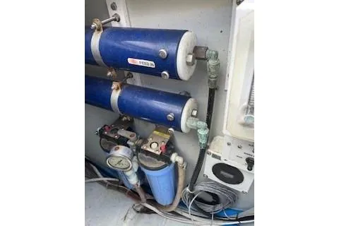  Yacht Photos Pics Water filtration system on a 2019 Lagoon 450 catamaran.