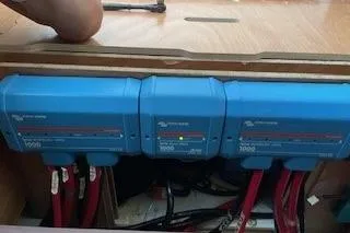  Yacht Photos Pics Electrical system components on a 2019 Lagoon 450 yacht.