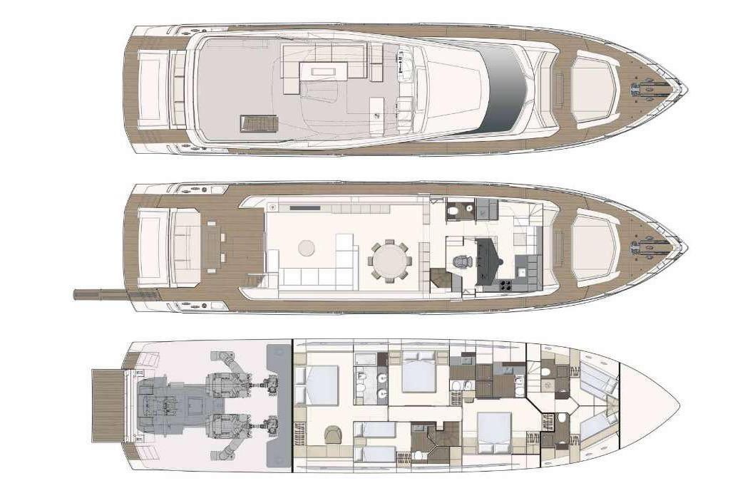 2019 Ferretti Yachts 85 