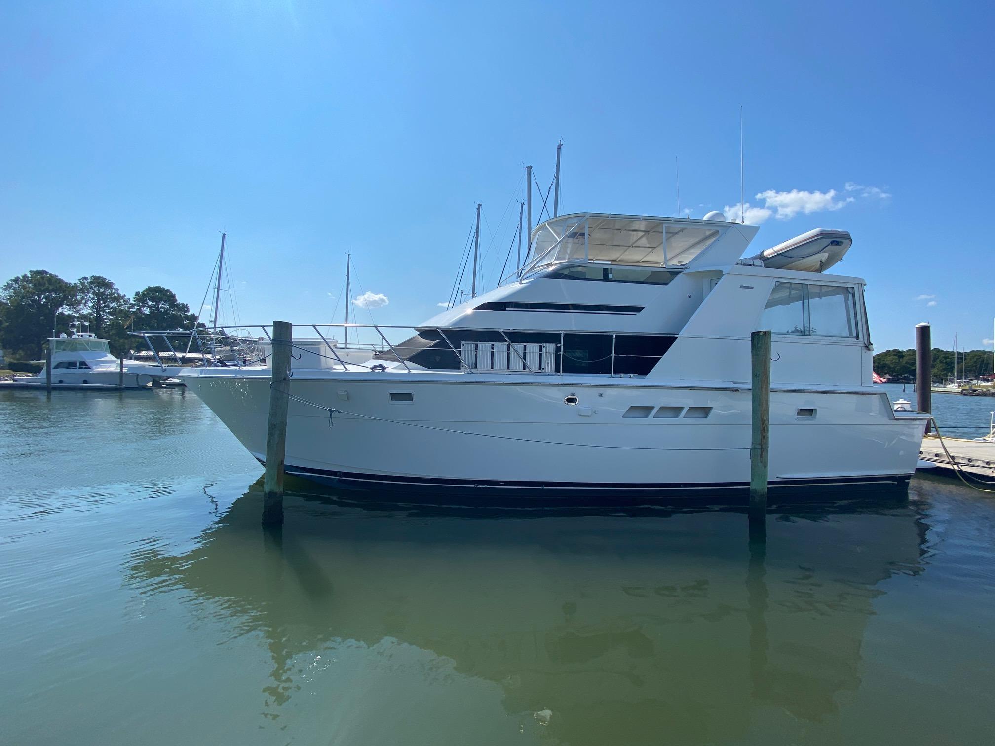 48' hatteras cockpit motor yacht