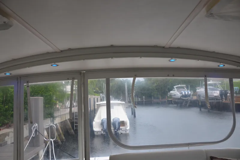 Sea Time Yacht Photos Pics 2001 Tiara Yachts 4100 Open, looking aft from helm deck