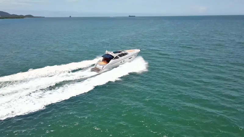  Yacht Photos Pics Azimut Atlantis 54 yacht cruising on open water, 2013 model.