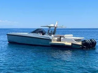  Yacht Photos Pics 2021 Wally Tender 48X yacht on clear blue water.