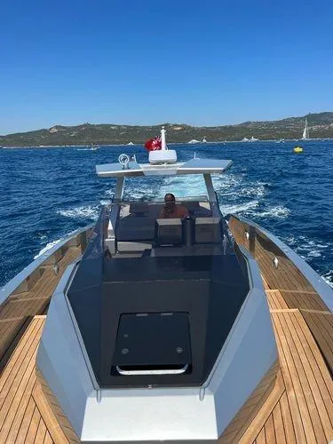  Yacht Photos Pics Wally Tender 48X yacht cruising on blue ocean, 2021 model.