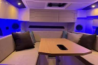 cabine avec led bleus