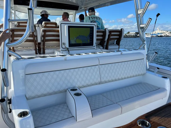 2026 Valhalla V-55 Yacht Photos Pics 2026 Valhalla Boatworks V-55 Mezzzanine Seating