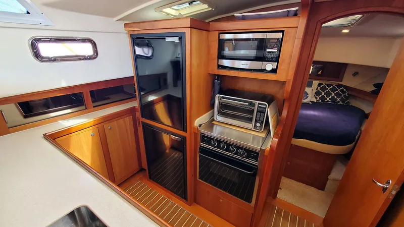 Pura Vida Yacht Photos Pics Galley Forward