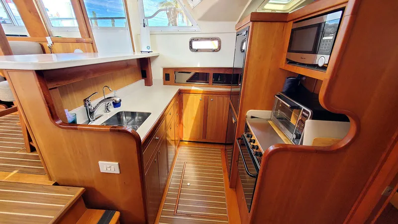 Pura Vida Yacht Photos Pics Galley Port