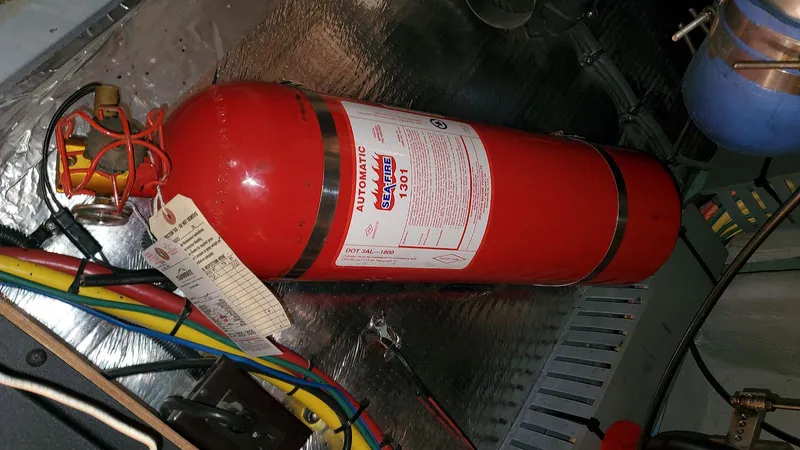 Pura Vida Yacht Photos Pics Fire Suppression