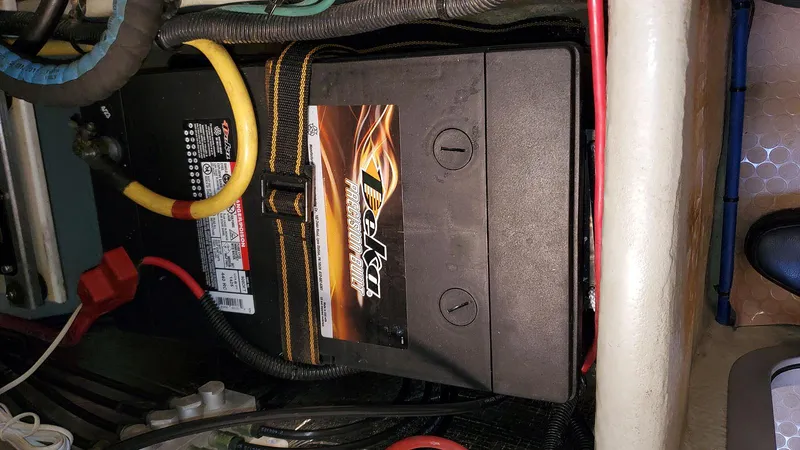 Pura Vida Yacht Photos Pics Starboard Main Engine Battery