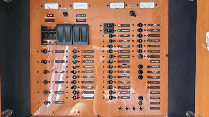 Pura Vida Yacht Photos Pics Electrical Panel