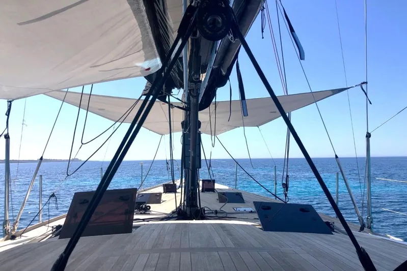 Cnb 60 Yacht Photos Pics Sailing yacht CNB BORDEAUX 60, 2013 model, on open sea with clear blue skies.