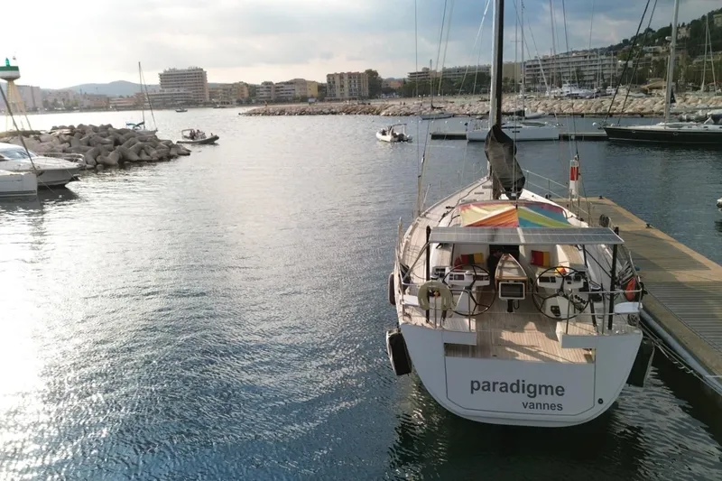 Cnb 60 Yacht Photos Pics Sailboat CNB BORDEAUX 60, 2013 model, docked in a marina with scenic waterfront.