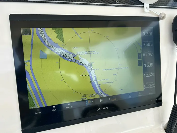  Yacht Photos Pics Garmin navigation display on 2019 Grady-White 306 CANYON boat.