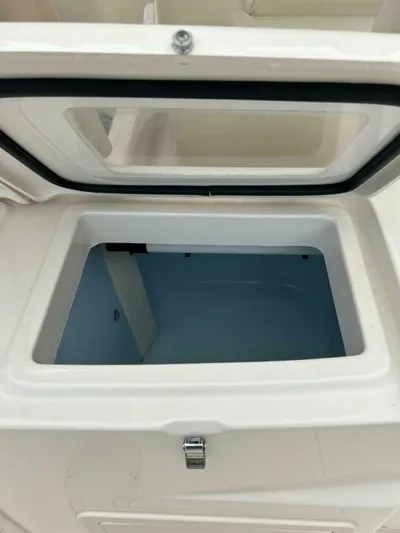  Yacht Photos Pics Open storage compartment on 2019 Grady-White 306 CANYON boat.