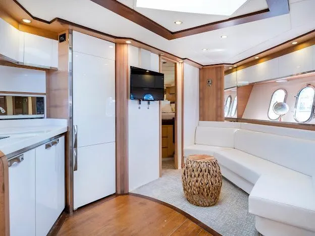 Astondoa 53 Open Yacht Photos Pics Luxurious interior of 2005 Astondoa 53 Open yacht with modern furnishings and elegant design.
