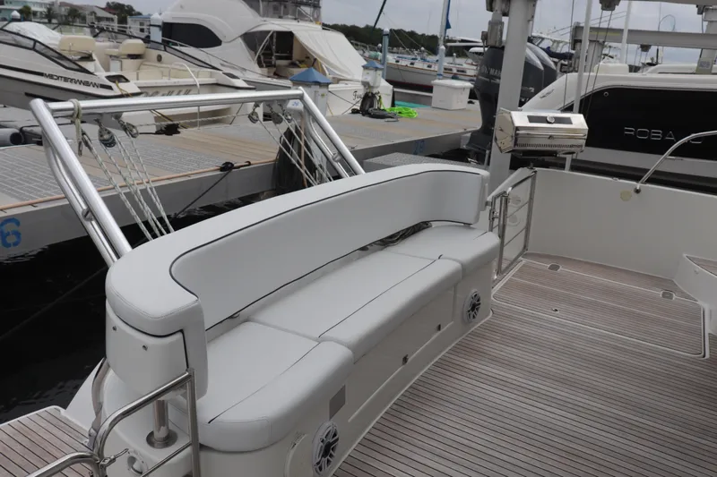 Beach Cat Yacht Photos Pics Luxurious 2012 Fountaine Pajot 40 catamaran with spacious seating and sleek design at marina.