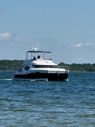 Beach Cat Yacht Photos Pics 2012 Fountaine Pajot 40 catamaran cruising on a sunny day.