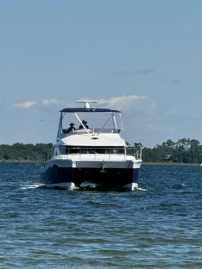 Beach Cat Yacht Photos Pics 2012 Fountaine Pajot 40 catamaran cruising on a sunny day.