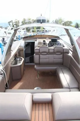  Yacht Photos Pics Luxurious 2010 Nor-Tech 52 yacht interior with plush seating and sleek design.