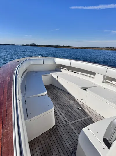  Yacht Photos Pics Jupiter 38 HFS 2015 boat on calm water.