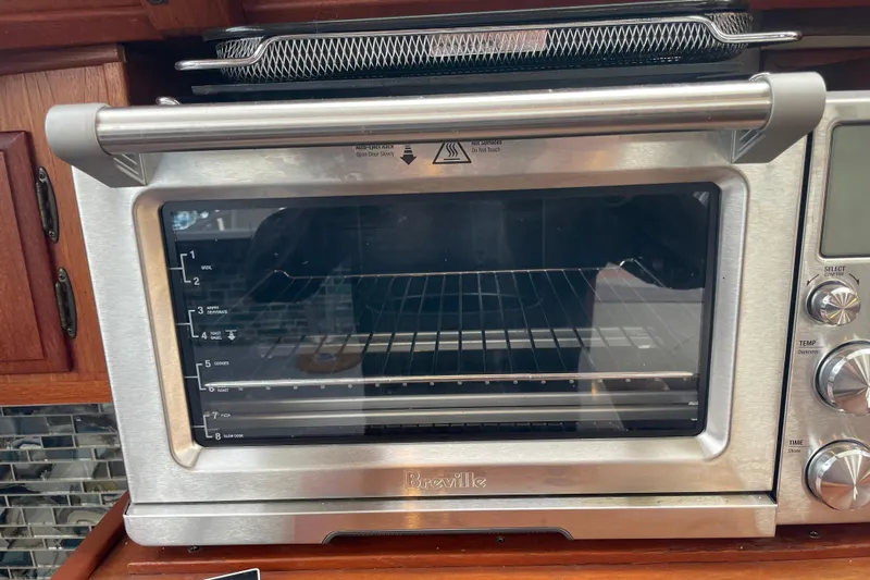 Rose Petal Yacht Photos Pics Breville toaster oven in 1981 Tollycraft 48 Cockpit Motor Yacht kitchen setting.