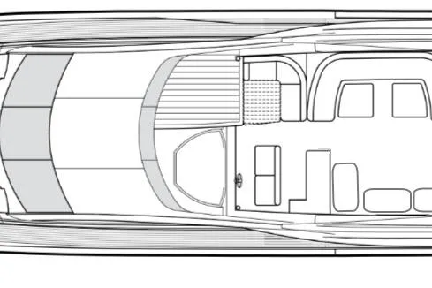 Swordfish 68 Yacht Photos Pics Top view schematic of a 2009 Sunseeker 90 Yacht layout.