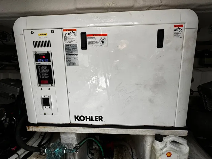  Yacht Photos Pics Kohler generator in 2014 Cruisers Yachts 45 Cantius engine room.
