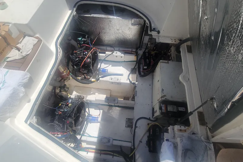 Grand Cru Yacht Photos Pics Emptied & Cleaned engine space