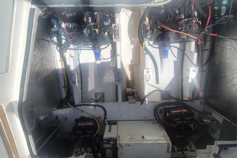 Grand Cru Yacht Photos Pics Emptied & Cleaned engine space