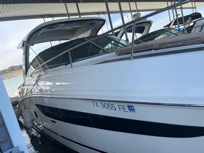 Lady Faby Yacht Photos Pics 2019 Sea Ray Sundancer 350 docked, showcasing sleek design and modern features.