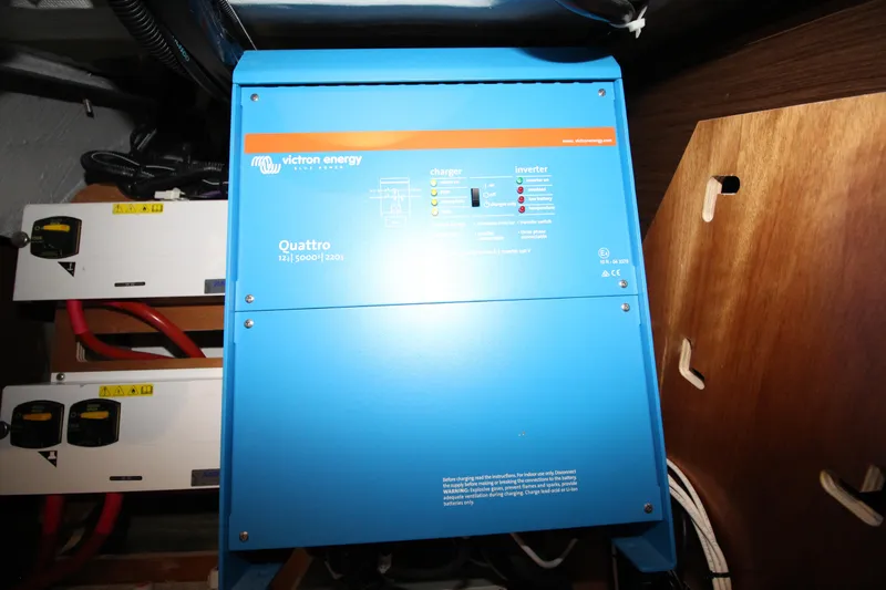 Vela Yacht Photos Pics Victron Energy Quattro inverter in 2021 Lagoon 46 yacht.